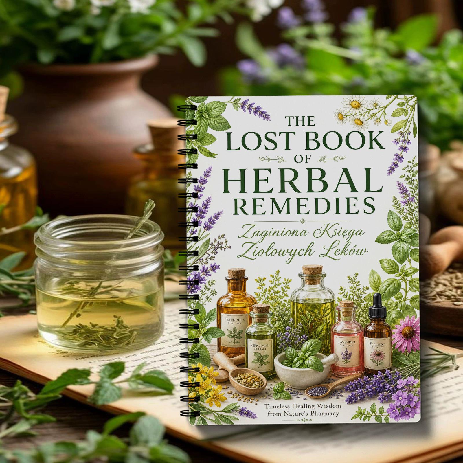 Herbal And Wellness - Bitkisel Çözümler Spiral Defter Polonya Baskısı
