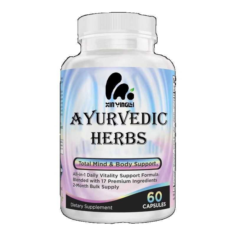 Ayurvedic & Herbal Wellness Kits - 17 aktif bileşen içeren 60 kapsül