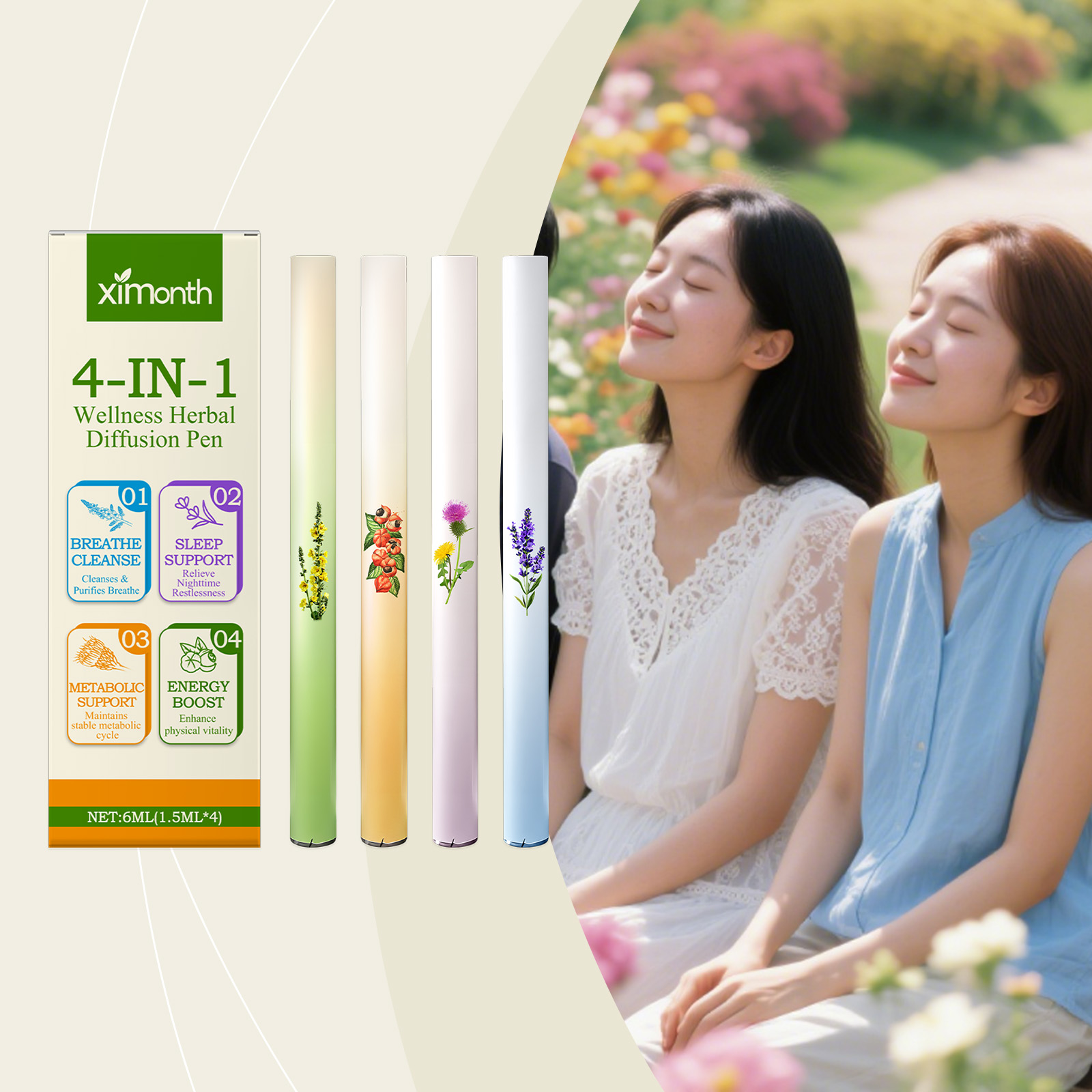 Herbal And Wellness - 4'ü 1 Arada Bitkisel Enerji Kombinasyon
