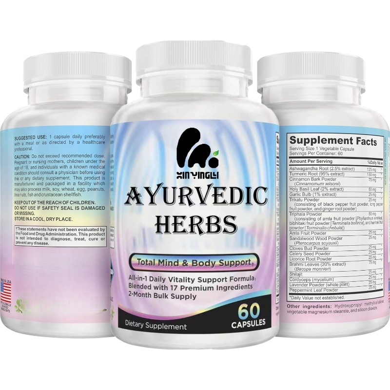 17 aktif bileşen içeren 60 kap - Ayurvedic & Herbal Wellness Kits incelemesi ve fiyatı