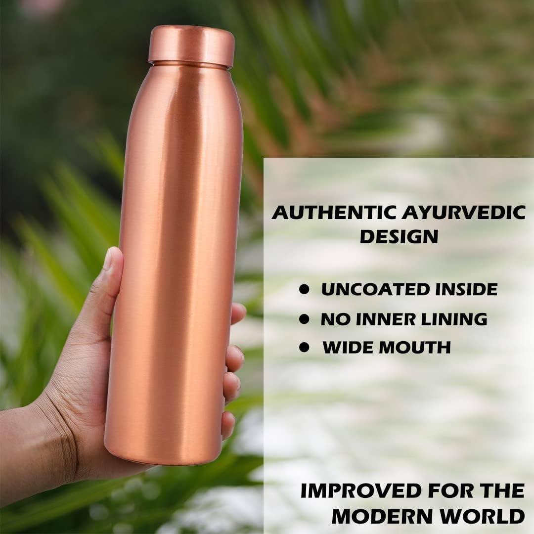 Saf Bakır Su Şişesi 3'lü Set ( - Ayurvedic & Herbal Wellness Kits incelemesi ve fiyatı