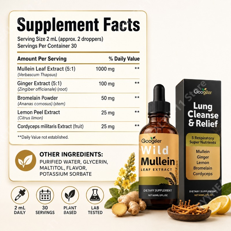 Mullein Sıvı Damlaları Bitkise - Herbal And Wellness incelemesi ve fiyatı