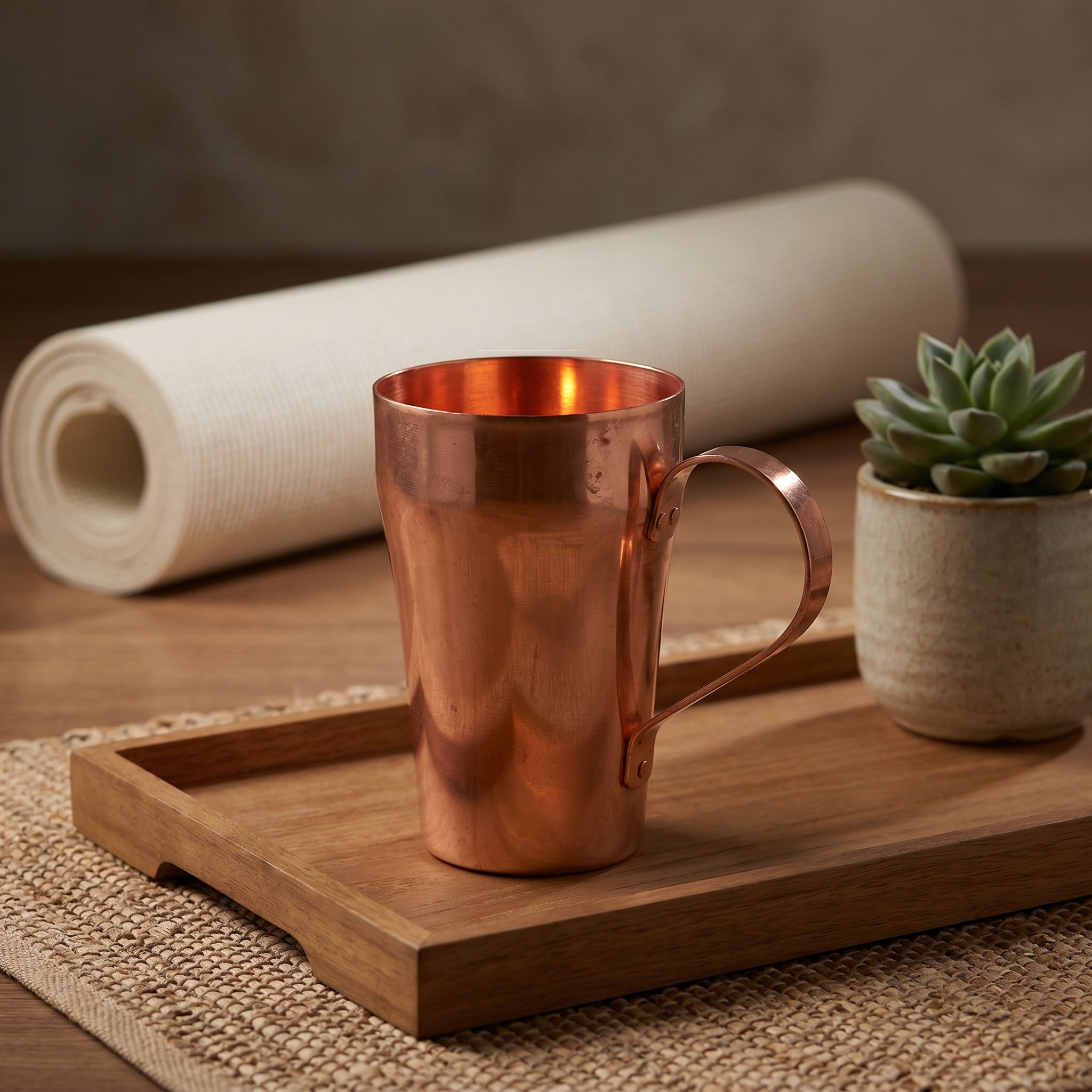 Saf Bakır İçme Kabı Elde Dövül - Ayurvedic & Herbal Wellness Kits incelemesi ve fiyatı