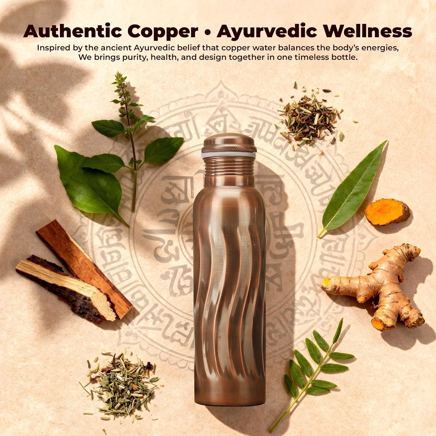 Antik Bakır Su Şişeleri 1000ml - Ayurvedic & Herbal Wellness Kits incelemesi ve fiyatı